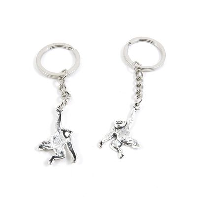 2 Pieces Keyring Keychain Keytag Key Ring Chain Tag Door Car Wholesale Jewelry Making Charms P8BE3 Monkey