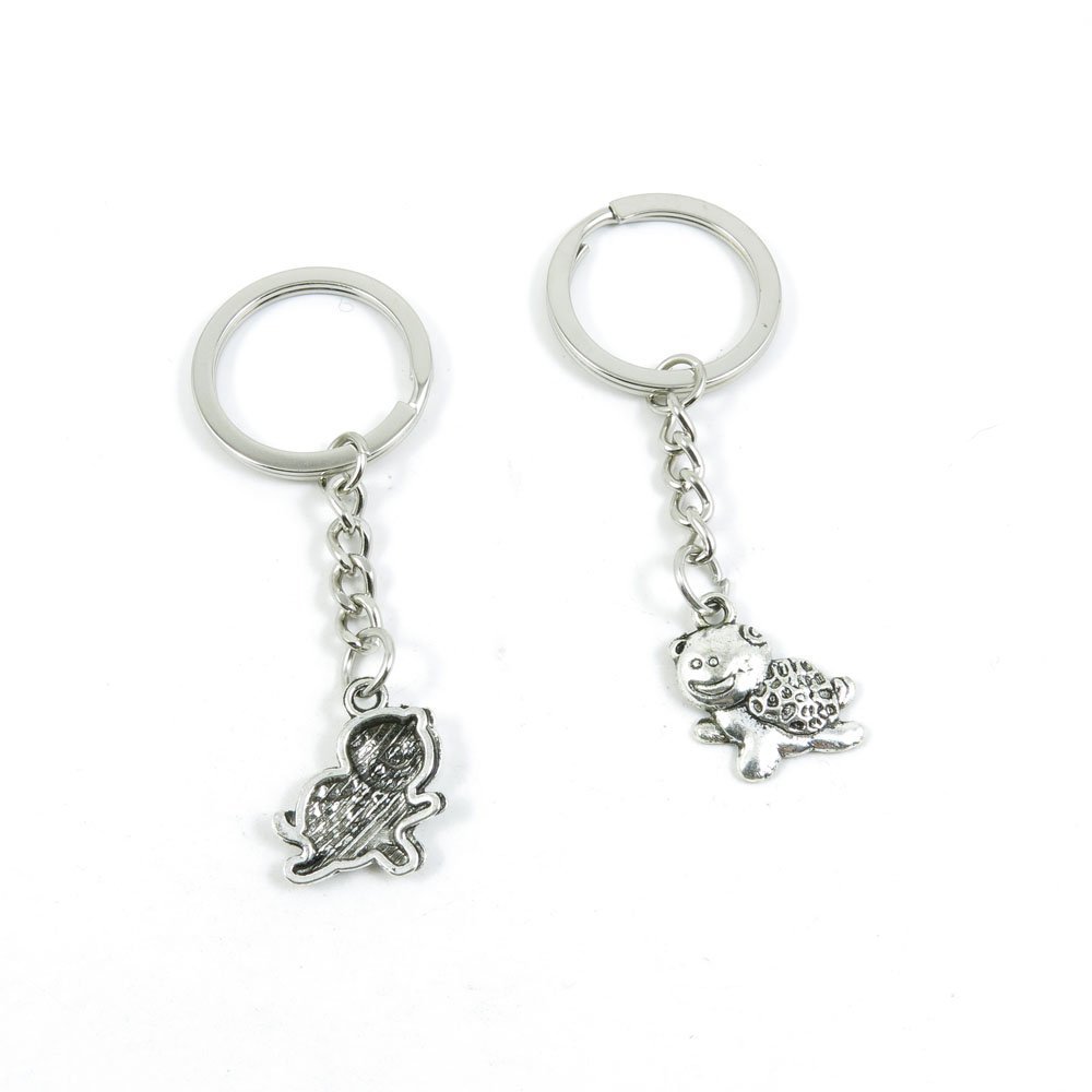2 Pieces Keyring Keychain Keytag Key Ring Chain Tag Door Car Wholesale Jewelry Making Charms L3IJ8 Cute Tortoise Turtle