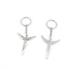 1 Pieces Keyring Keychain Keytag Key Ring Chain Tag Door Car Wholesale Jewelry Making Charms K1LZ2 Angel Cross view 1