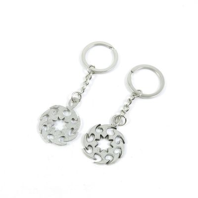 2 Pieces Keyring Keychain Keytag Key Ring Chain Tag Door Car Wholesale Jewelry Making Charms M4MX3 Gear Wheel