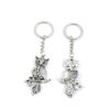 2 Pieces Keyring Keychain Keytag Key Ring Chain Tag Door Car Wholesale Jewelry Making Charms I6XW3 Owl view 1