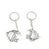 2 Pieces Keyring Keychain Keytag Key Ring Chain Tag Door Car Wholesale Jewelry Making Charms B6VB9 Tropical Fish view 1