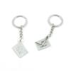 2 Pieces Keyring Keychain Keytag Key Ring Chain Tag Door Car Wholesale Jewelry Making Charms I7VG8 Love Letter view 1