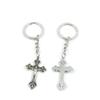 1 Pieces Keyring Keychain Keytag Key Ring Chain Tag Door Car Wholesale Jewelry Making Charms J6SW3 INRI Jesus Cross view 1