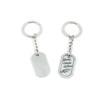 1 Pieces Keyring Keychain Keytag Key Ring Chain Tag Door Car Wholesale Jewelry Making Charms Q2MC7 Love Tag Signs
