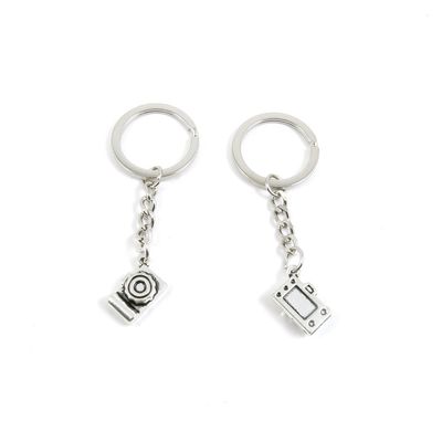 1 Pieces Keyring Keychain Keytag Key Ring Chain Tag Door Car Wholesale Jewelry Making Charms F3UM7 Camera
