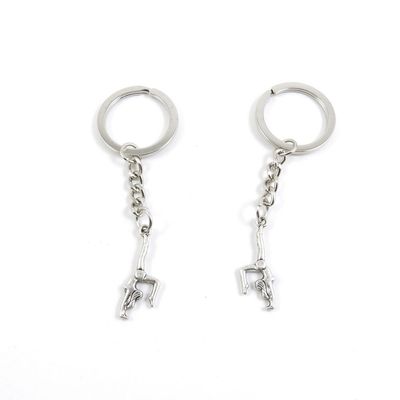 2 Pieces Keyring Keychain Keytag Key Ring Chain Tag Door Car Wholesale Jewelry Making Charms M7WF8 Dancing Gymnastics