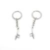 2 Pieces Keyring Keychain Keytag Key Ring Chain Tag Door Car Wholesale Jewelry Making Charms M7WF8 Dancing Gymnastics view 1