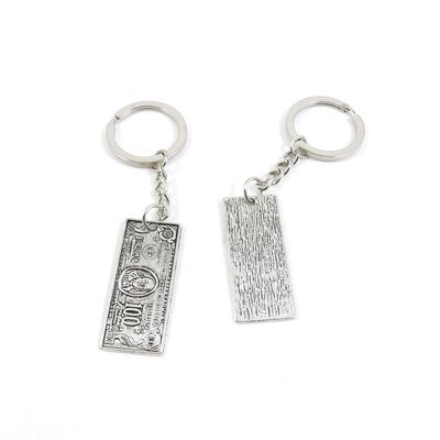 1 Pieces Keyring Key Ring H7KD7 USA 100 Dollar Keychain Automotive Car Door Key Tags Findings Charms Chains