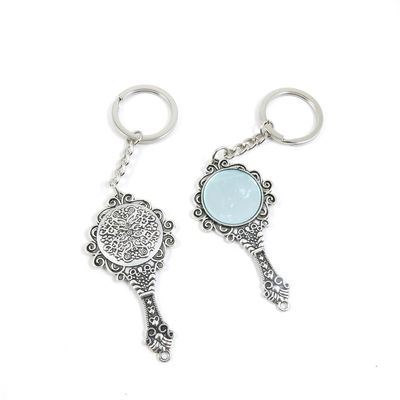 1 Pieces Keyring Key Ring L2FZ8 Mirror Keychain Automotive Car Door Key Tags Findings Charms Chains