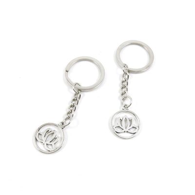 5 Pieces Keyring Key Ring D8XJ3 Lotus Signs Keychain Automotive Car Door Key Tags Findings Charms Chains