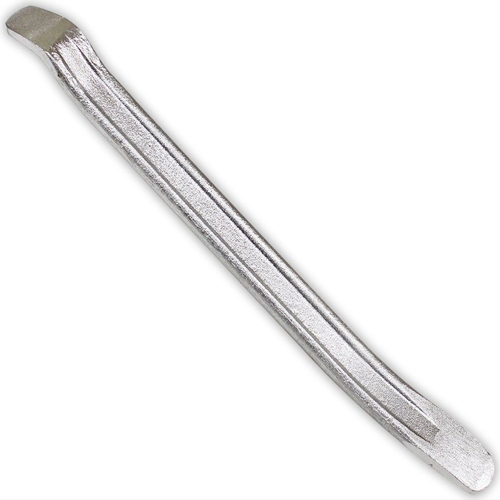 ROAD GENIE 12" (30.5 cm) Solid Steel, Chrome Plated Tire Lever Iron | Professional Tool for Mechanics | Versatile Application | Precision Edge for Safe Tire Change | Heavy-Duty Build