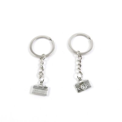 2 Pieces Keyring Keychain Keytag Key Ring Chain Tag Door Car Wholesale Jewelry Making Charms V6ER5 Camera