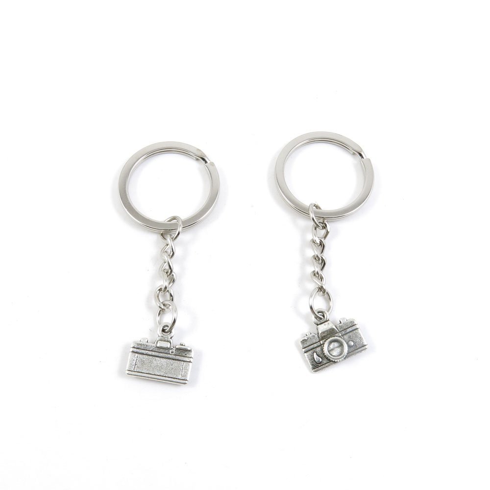 2 Pieces Keyring Keychain Keytag Key Ring Chain Tag Door Car Wholesale Jewelry Making Charms V6ER5 Camera