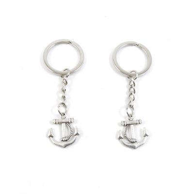 2 Pieces Keyring Keychain Keytag Key Ring Chain Tag Door Car Wholesale Jewelry Making Charms N8PX7 Boat Anchor