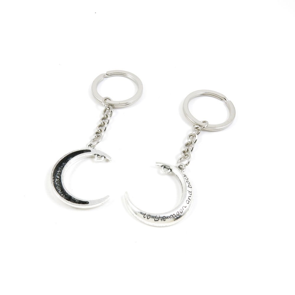 1 Pieces Keyring Keychain Keytag Key Ring Chain Tag Door Car Wholesale Jewelry Making Charms C3LB3 to The Moon and Back