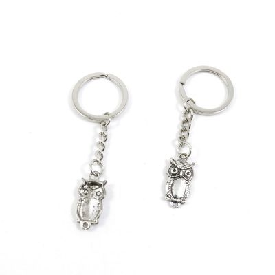 1 Pieces Keyring Keychain Keytag Key Ring Chain Tag Door Car Wholesale Jewelry Making Charms C9US5 Owl Connector