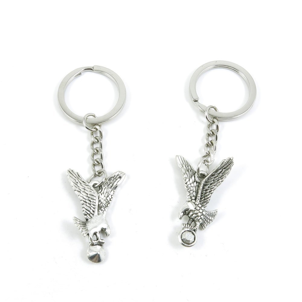 2 Pieces Keyring Keychain Keytag Key Ring Chain Tag Door Car Wholesale Jewelry Making Charms L6GN9 Eagle