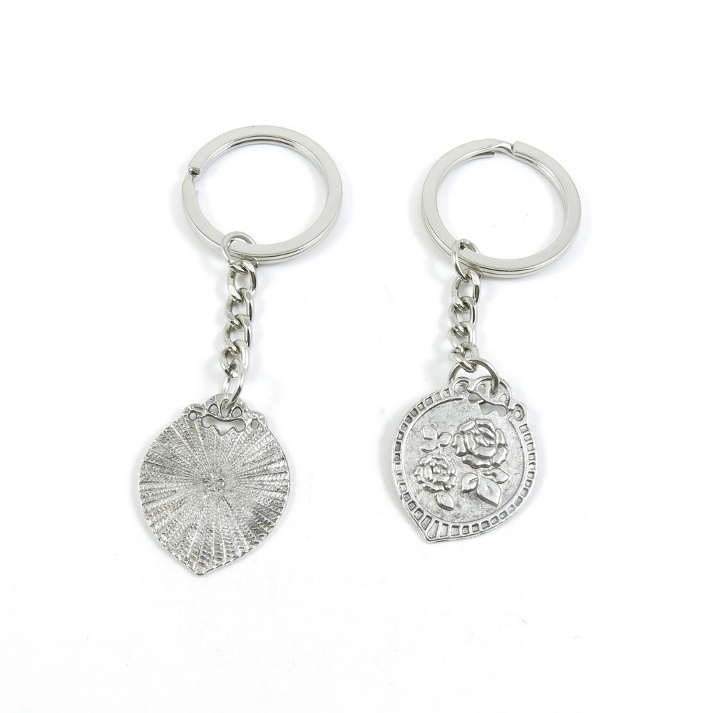 2 Pieces Keyring Keychain Keytag Key Ring Chain Tag Door Car Wholesale Jewelry Making Charms R1EY2 Rose Signs