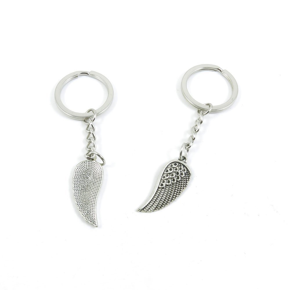 1 Pieces Keyring Keychain Keytag Key Ring Chain Tag Door Car Wholesale Jewelry Making Charms Y5HO0 Angel Wings