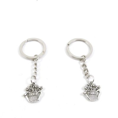 2 Pieces Keyring Keychain Keytag Key Ring Chain Tag Door Car Wholesale Jewelry Making Charms R3SN5 Watering Can Pot