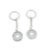 2 Pieces Keyring Keychain Keytag Key Ring Chain Tag Door Car Wholesale Jewelry Making Charms M8BN9 Pentacle view 1