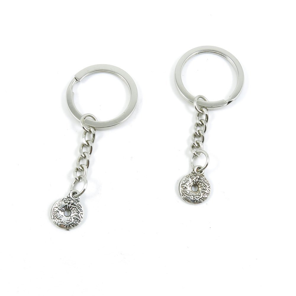 2 Pieces Keyring Keychain Keytag Key Ring Chain Tag Door Car Wholesale Jewelry Making Charms Q3NM3 Dragon Ring