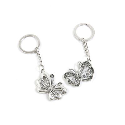 1 Pieces Keyring Keychain Keytag Key Ring Chain Tag Door Car Wholesale Jewelry Making Charms Y6YK2 Butterfly