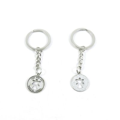 2 Pieces Keyring Keychain Keytag Key Ring Chain Tag Door Car Wholesale Jewelry Making Charms L6HS3 Fairy Angel Tag Signs