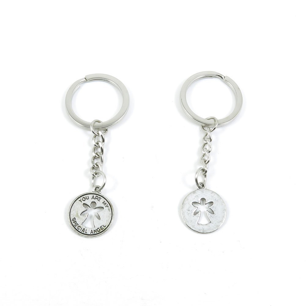 2 Pieces Keyring Keychain Keytag Key Ring Chain Tag Door Car Wholesale Jewelry Making Charms L6HS3 Fairy Angel Tag Signs
