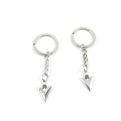 2 Pieces Keyring Keychain Keytag Key Ring Chain Tag Door Car Wholesale Jewelry Making Charms B5RB0 Arrow Head