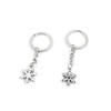 2 Pieces Keyring Keychain Keytag Key Ring Chain Tag Door Car Wholesale Jewelry Making Charms W8LC7 Snow Flake Snowflake view 1
