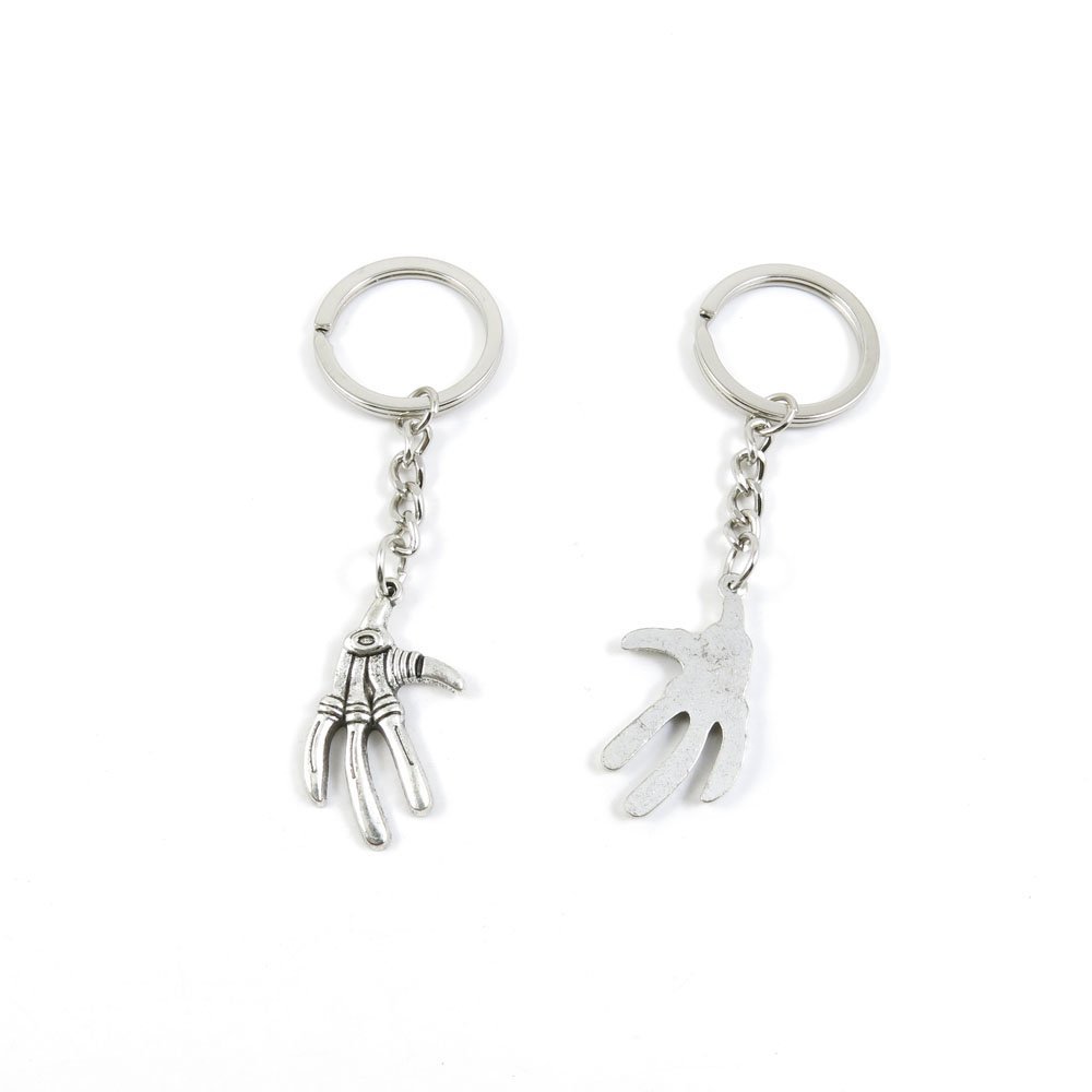 2 Pieces Keyring Keychain Keytag Key Ring Chain Tag Door Car Wholesale Jewelry Making Charms P3RV9 Claw