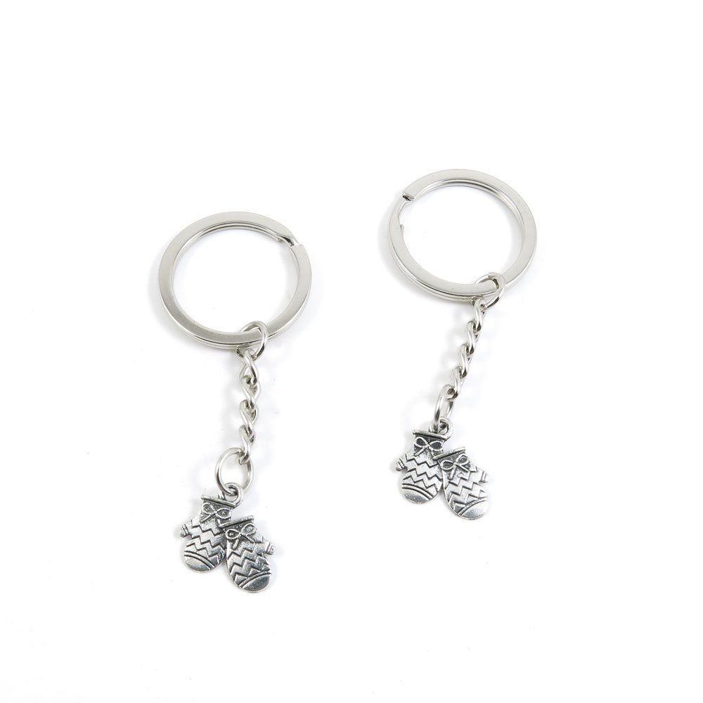2 Pieces Keyring Keychain Keytag Key Ring Chain Tag Door Car Wholesale Jewelry Making Charms L7NA6 Christmas Gloves Mittens