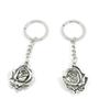 1 Pieces Keyring Keychain Keytag Key Ring Chain Tag Door Car Wholesale Jewelry Making Charms Z2AX0 Flower Rose view 1