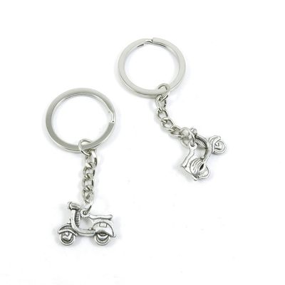 5 Pieces Keyring Key Ring K0GL1 Ladies Motorcycle Scooter Keychain Automotive Car Door Key Tags Findings Charms Chains