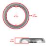 Caltric Muffler Gasket Donut Seal Compatible with Polaris Sportsman 800 Efi 2005 2006 2007-2014 view 2