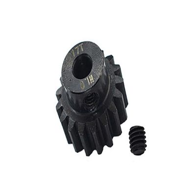 Steel Motor Gear (17T) for Traxxas 1:5 X Maxx 6S / X Maxx 8S / XRT 8S Monster Truck Upgrades - 1Pc Black