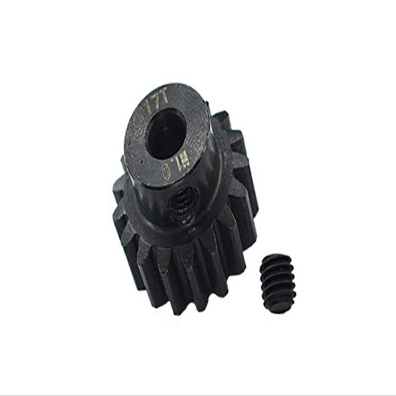 Steel Motor Gear (17T) for Traxxas 1:5 X Maxx 6S / X Maxx 8S / XRT 8S Monster Truck Upgrades - 1Pc Black
