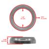 Caltric Muffler Donut Gasket Seal Compatible with Arctic Cat 250 2X4 1999-2005 view 2