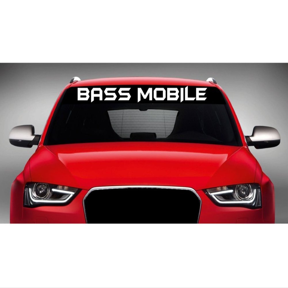 40" x 4" Bass Mobile - Car Windshield Sticker Truck Window Vinyl Decal Color: Copper