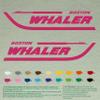Pair of Boston Whaler Compatible Replacement Decals Vinyl Stickers Boat Outboard Motor Set of 2 (24" X 5", Pink 041) view 1