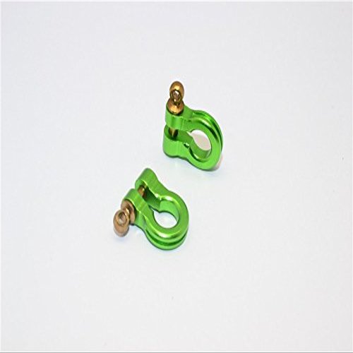 Aluminum Hook for RC Crawler, Jeep, and Truck Models - 2Pcs Set Green