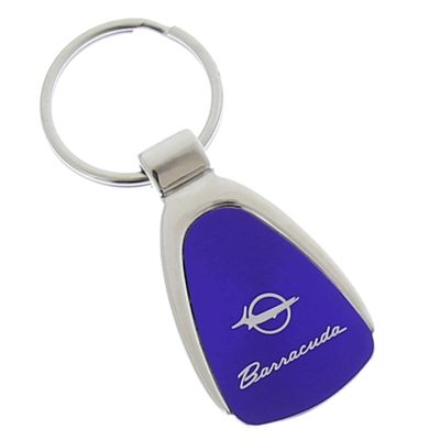 AU-TOMOTIVE GOLD Tear Drop Key Chain for Plymouth Barracuda (Blue)