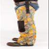 DeHaus Performance Work Gear Hunting Chaps- Integrated Knee Pad, True Timber Camo Pattern, Oversized 3/4" Thick Foam Pad with Ballistic Nylon Cap (True Timber- MC2 Blaze, S/M; 24" Thigh) view 2