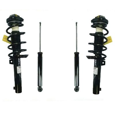 Front Strut Coil Spring & Rear Shock Assorber Replacement Part For Volkswagen Rabbit 4pc 06-09