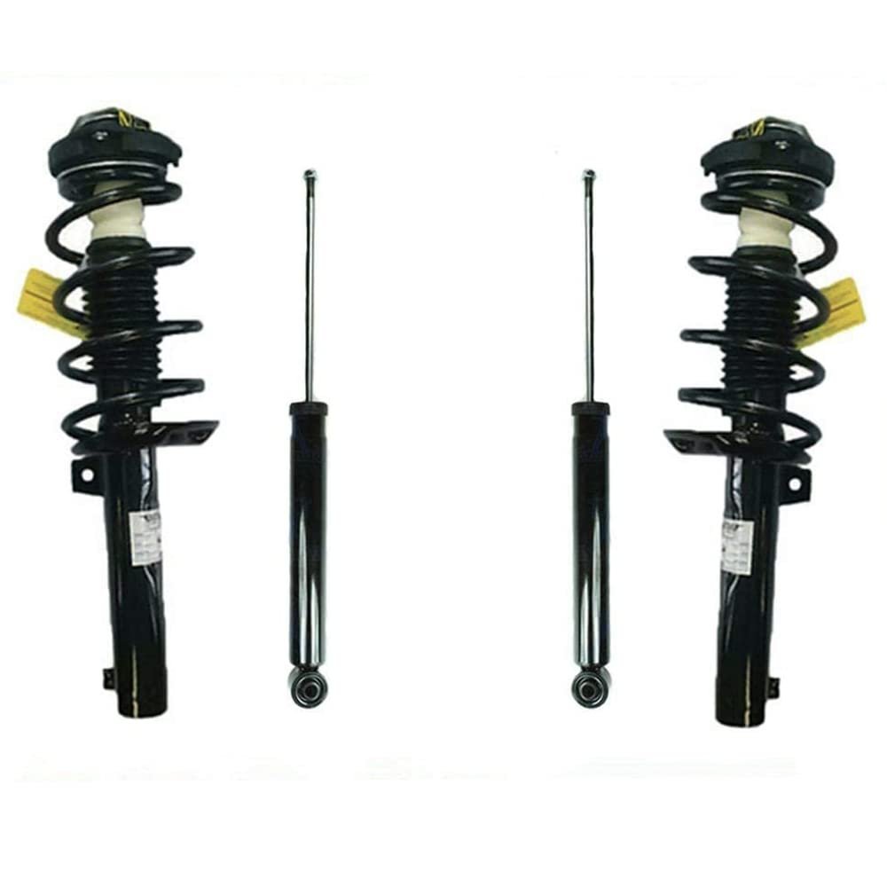 Front Strut Coil Spring & Rear Shock Assorber Replacement Part For Volkswagen Rabbit 4pc 06-09