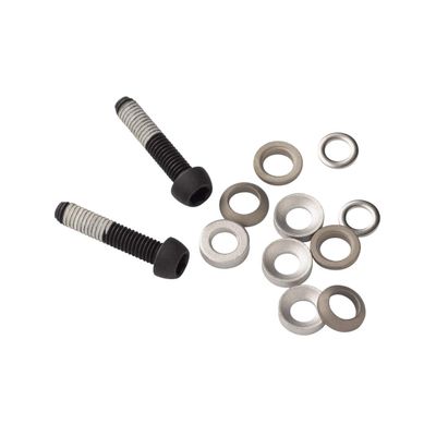 SRAM Flat Mount Disc Brake Caliper Bracket Bolts - 42mm Titanium T25 Mounting Hardware for Flat & Post Mount Frames