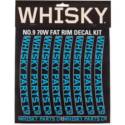 WHISKY - Rim Decal Kit for Two 70w Rims - Cyan