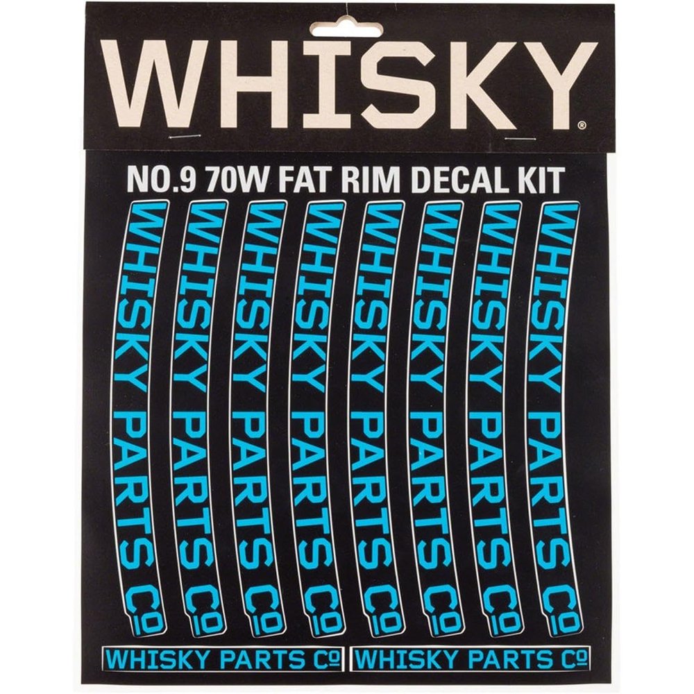 WHISKY - Rim Decal Kit for Two 70w Rims - Cyan